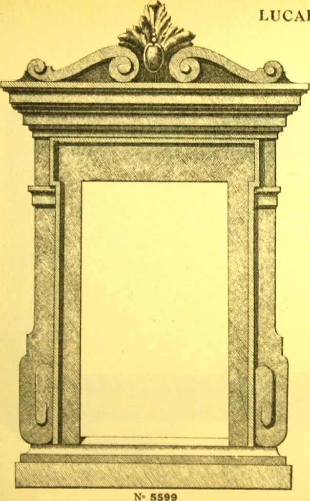 An illustration from Ornements pour l'architecture en zinc, cuivre, tole & plomb : travaux d'art sur dessins croquis & devis., 1912, leaf 155