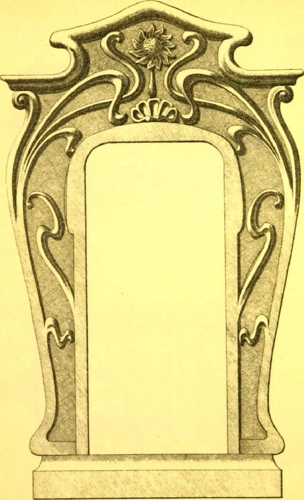 An illustration from Ornements pour l'architecture en zinc, cuivre, tole & plomb : travaux d'art sur dessins croquis & devis., 1912, leaf 156