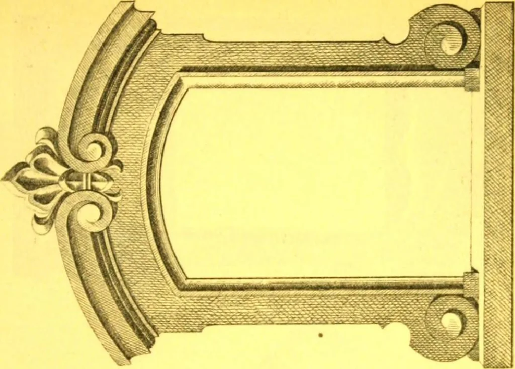 An illustration from Ornements pour l'architecture en zinc, cuivre, tole & plomb : travaux d'art sur dessins croquis & devis., 1912, leaf 162