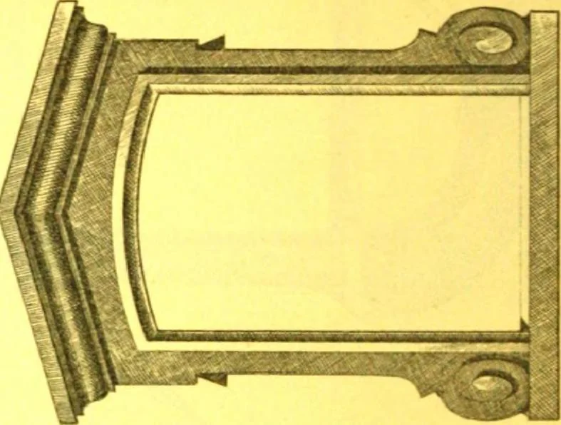 An illustration from Ornements pour l'architecture en zinc, cuivre, tole & plomb : travaux d'art sur dessins croquis & devis., 1912, leaf 165