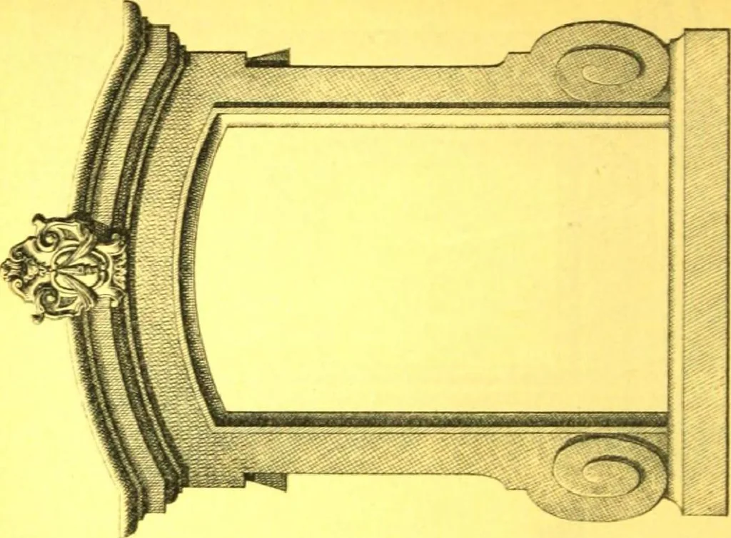 An illustration from Ornements pour l'architecture en zinc, cuivre, tole & plomb : travaux d'art sur dessins croquis & devis., 1912, leaf 167