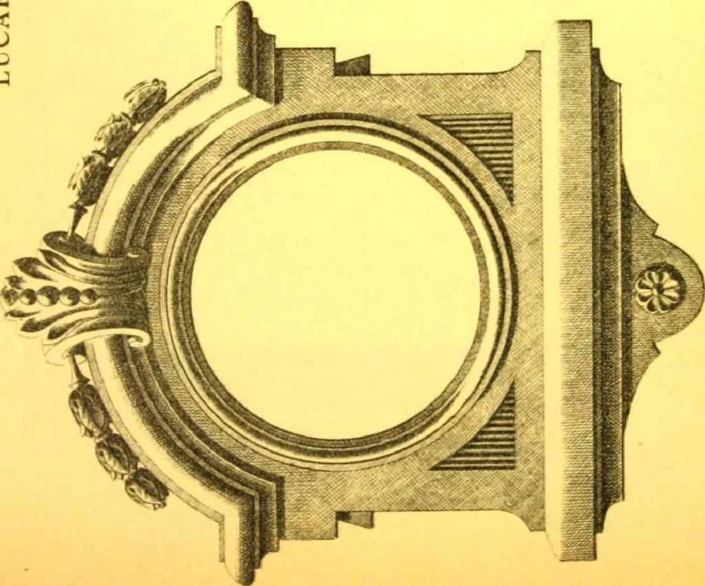 An illustration from Ornements pour l'architecture en zinc, cuivre, tole & plomb : travaux d'art sur dessins croquis & devis., 1912, leaf 168