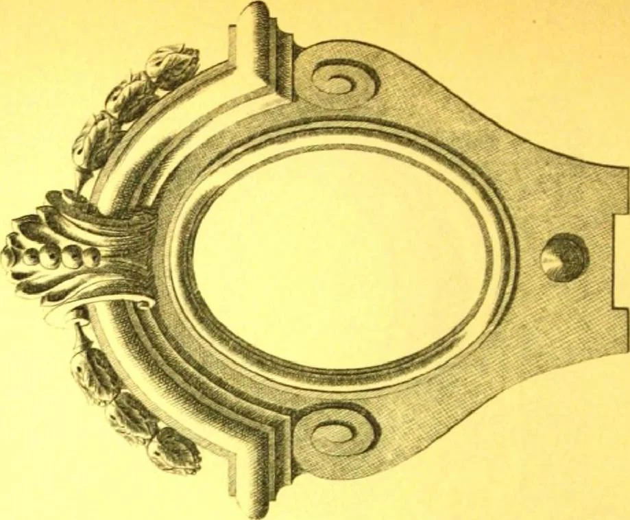 An illustration from Ornements pour l'architecture en zinc, cuivre, tole & plomb : travaux d'art sur dessins croquis & devis., 1912, leaf 183