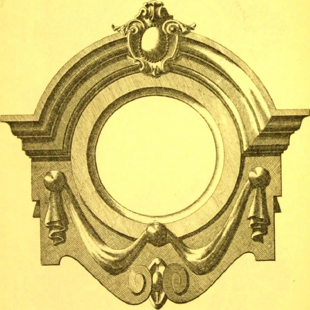 An illustration from Ornements pour l'architecture en zinc, cuivre, tole & plomb : travaux d'art sur dessins croquis & devis., 1912, leaf 186
