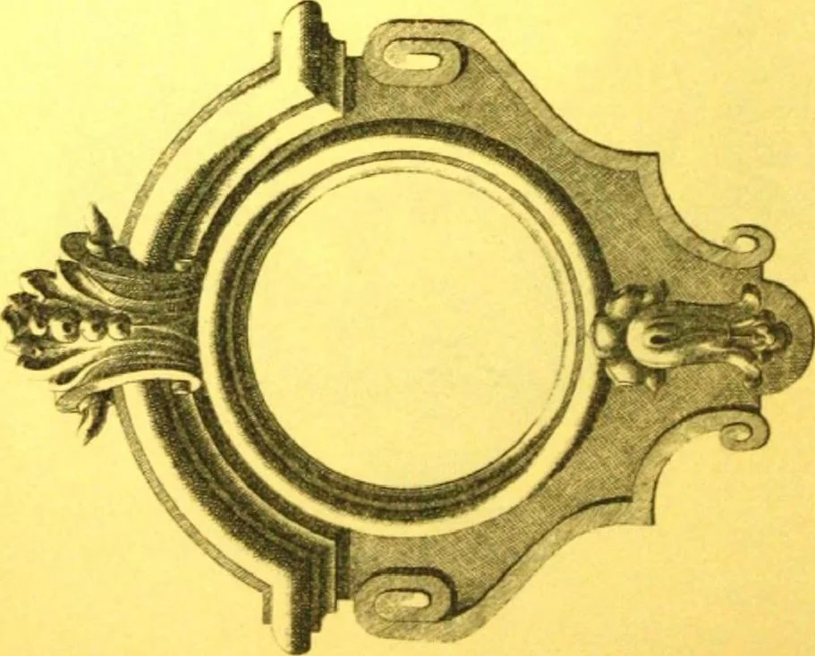 An illustration from Ornements pour l'architecture en zinc, cuivre, tole & plomb : travaux d'art sur dessins croquis & devis., 1912, leaf 187