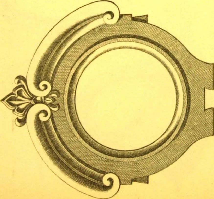 An illustration from Ornements pour l'architecture en zinc, cuivre, tole & plomb : travaux d'art sur dessins croquis & devis., 1912, leaf 190