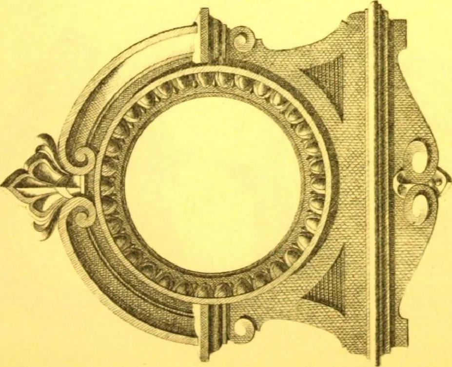 An illustration from Ornements pour l'architecture en zinc, cuivre, tole & plomb : travaux d'art sur dessins croquis & devis., 1912, leaf 192