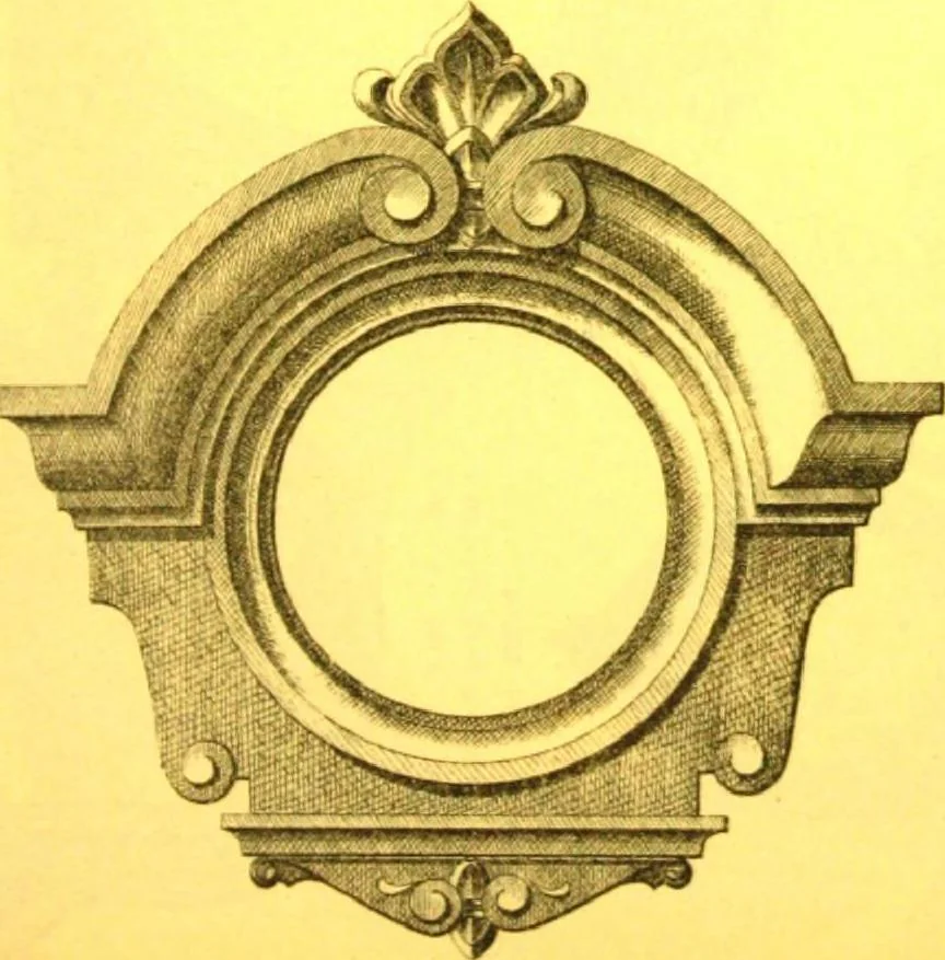 An illustration from Ornements pour l'architecture en zinc, cuivre, tole & plomb : travaux d'art sur dessins croquis & devis., 1912, leaf 194