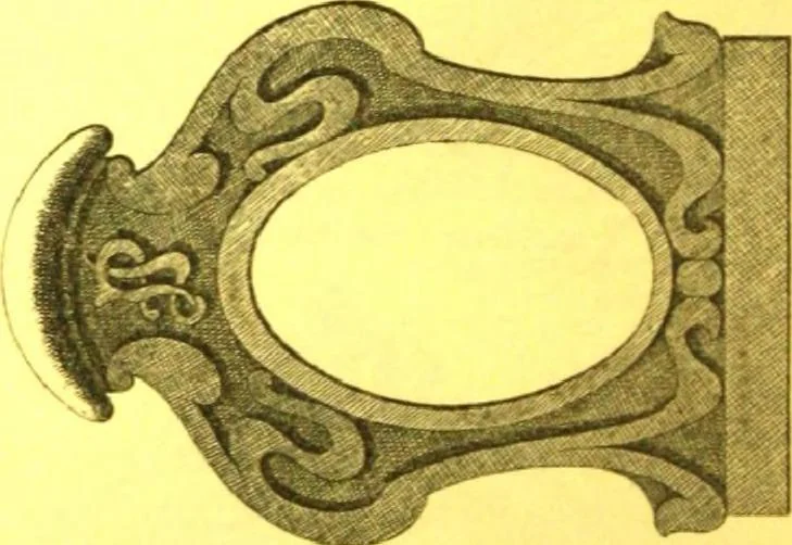 An illustration from Ornements pour l'architecture en zinc, cuivre, tole & plomb : travaux d'art sur dessins croquis & devis., 1912, leaf 195