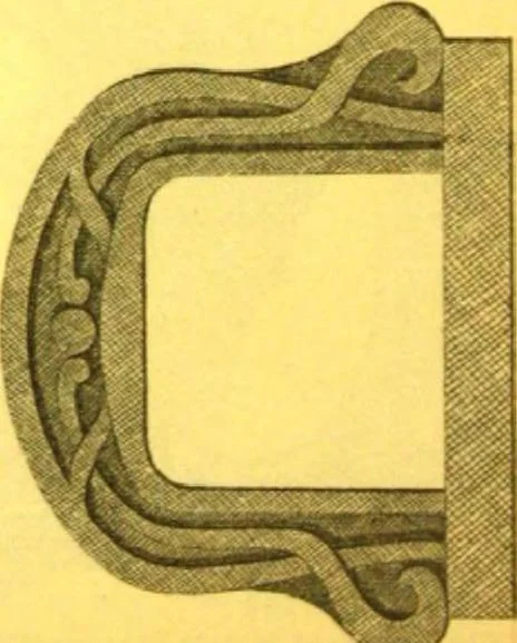 An illustration from Ornements pour l'architecture en zinc, cuivre, tole & plomb : travaux d'art sur dessins croquis & devis., 1912, leaf 195