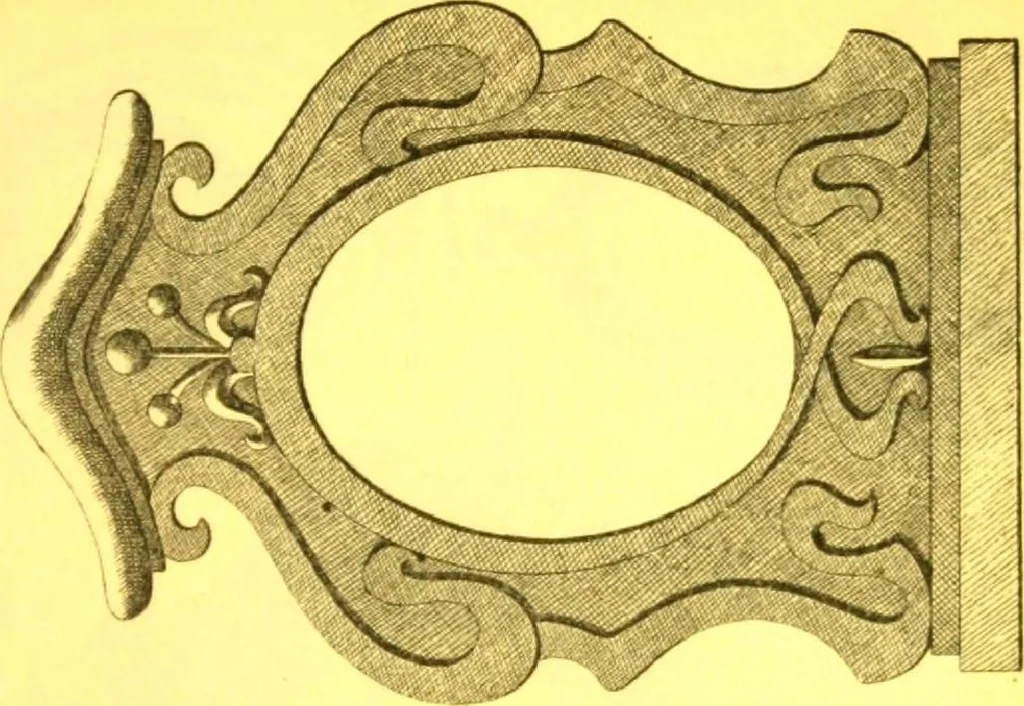 An illustration from Ornements pour l'architecture en zinc, cuivre, tole & plomb : travaux d'art sur dessins croquis & devis., 1912, leaf 196