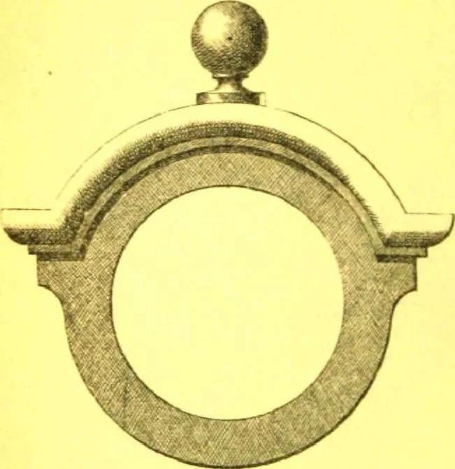 An illustration from Ornements pour l'architecture en zinc, cuivre, tole & plomb : travaux d'art sur dessins croquis & devis., 1912, leaf 199