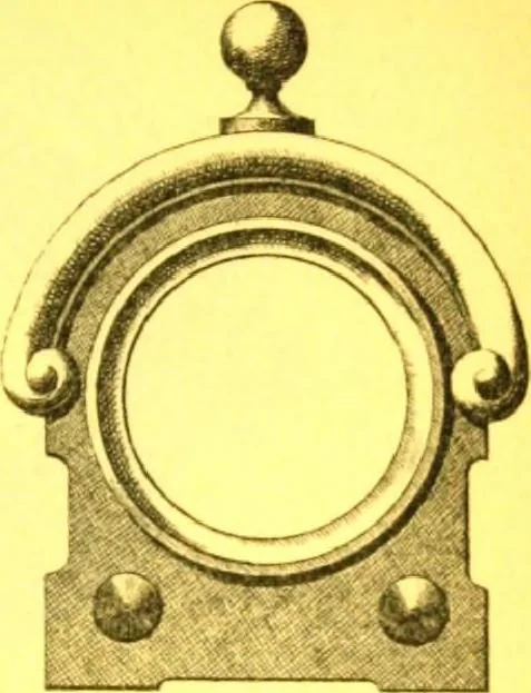 An illustration from Ornements pour l'architecture en zinc, cuivre, tole & plomb : travaux d'art sur dessins croquis & devis., 1912, leaf 200