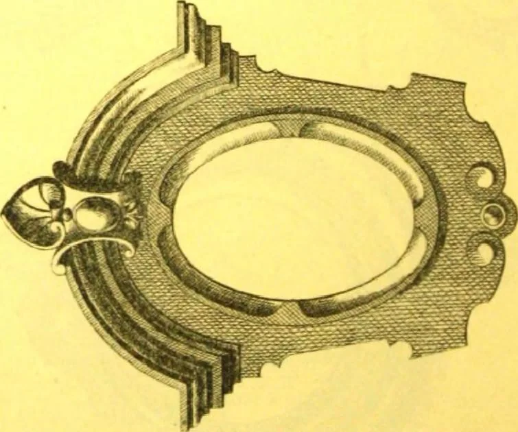 An illustration from Ornements pour l'architecture en zinc, cuivre, tole & plomb : travaux d'art sur dessins croquis & devis., 1912, leaf 203
