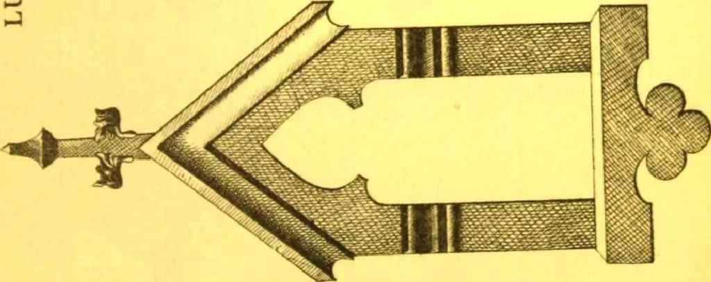 An illustration from Ornements pour l'architecture en zinc, cuivre, tole & plomb : travaux d'art sur dessins croquis & devis., 1912, leaf 208