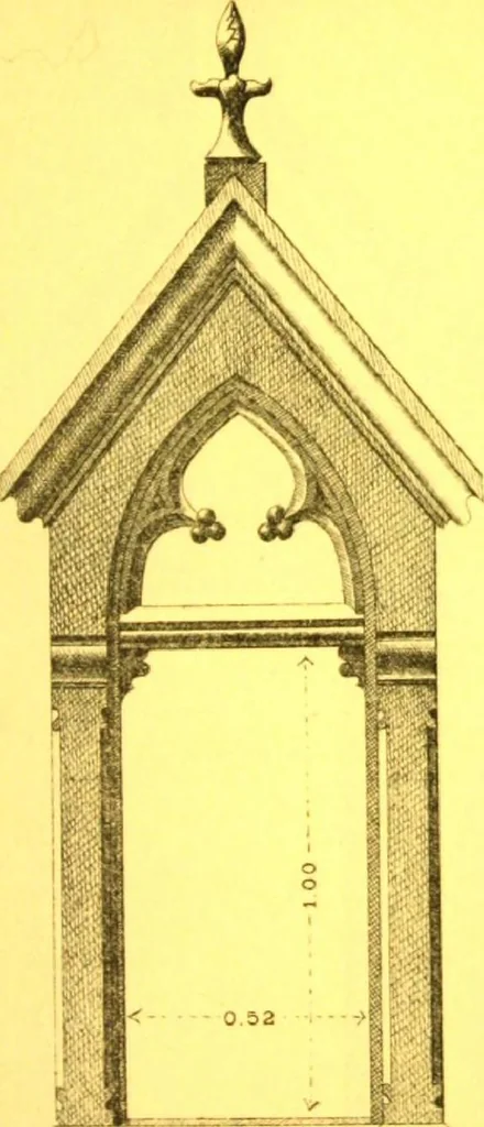 An illustration from Ornements pour l'architecture en zinc, cuivre, tole & plomb : travaux d'art sur dessins croquis & devis., 1912, leaf 214
