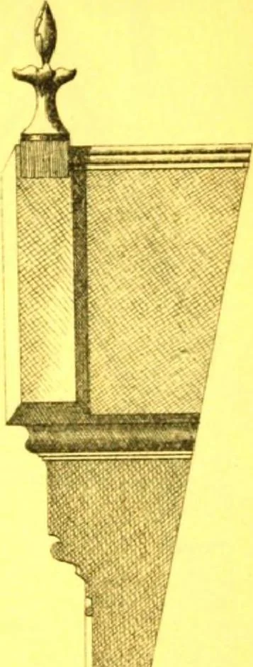 An illustration from Ornements pour l'architecture en zinc, cuivre, tole & plomb : travaux d'art sur dessins croquis & devis., 1912, leaf 214