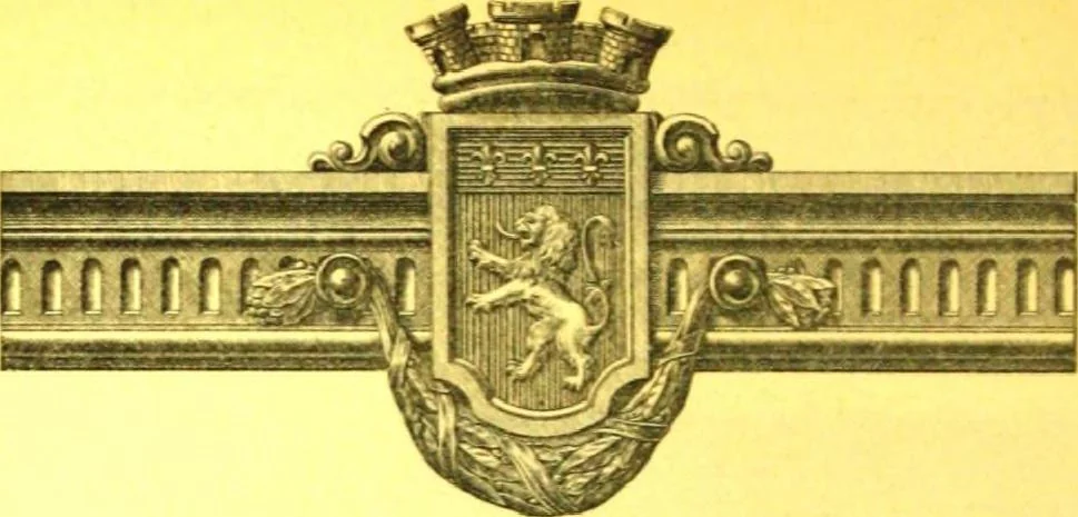 An illustration from Ornements pour l'architecture en zinc, cuivre, tole & plomb : travaux d'art sur dessins croquis & devis., 1912, leaf 237