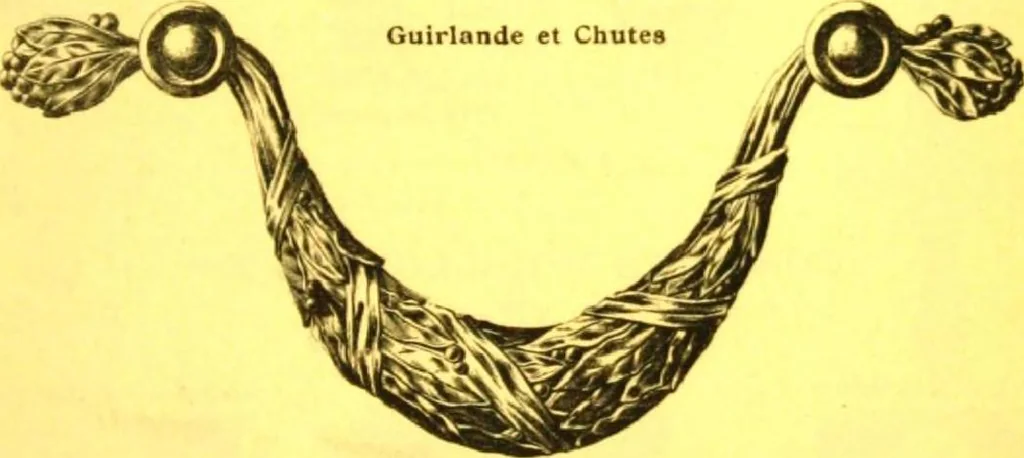 An illustration from Ornements pour l'architecture en zinc, cuivre, tole & plomb : travaux d'art sur dessins croquis & devis., 1912, leaf 268