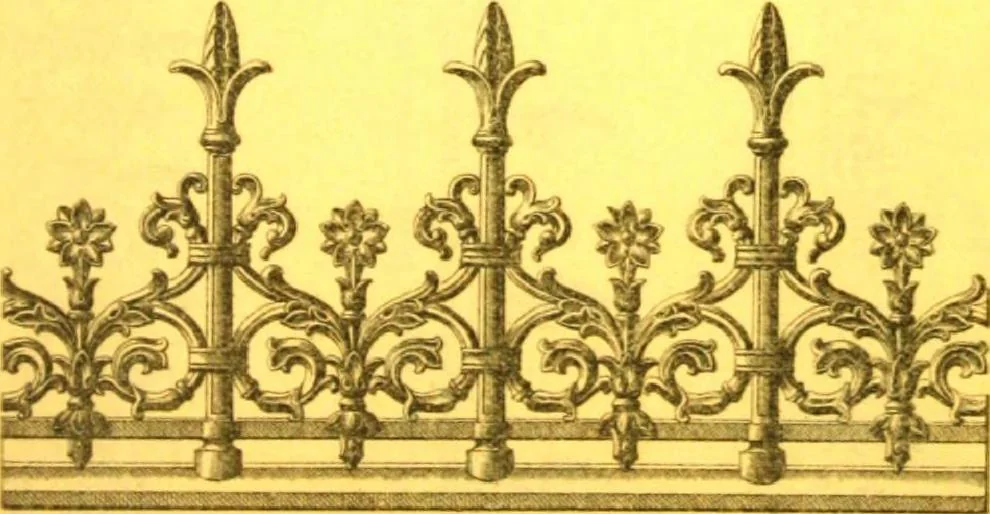 An illustration from Ornements pour l'architecture en zinc, cuivre, tole & plomb : travaux d'art sur dessins croquis & devis., 1912, leaf 28