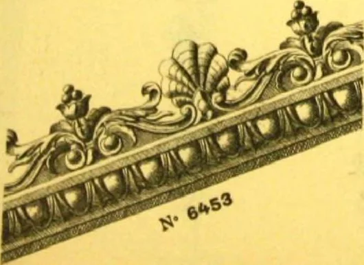 An illustration from Ornements pour l'architecture en zinc, cuivre, tole & plomb : travaux d'art sur dessins croquis & devis., 1912, leaf 285