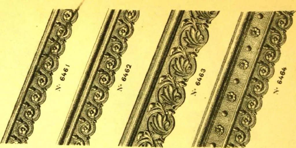 An illustration from Ornements pour l'architecture en zinc, cuivre, tole & plomb : travaux d'art sur dessins croquis & devis., 1912, leaf 287
