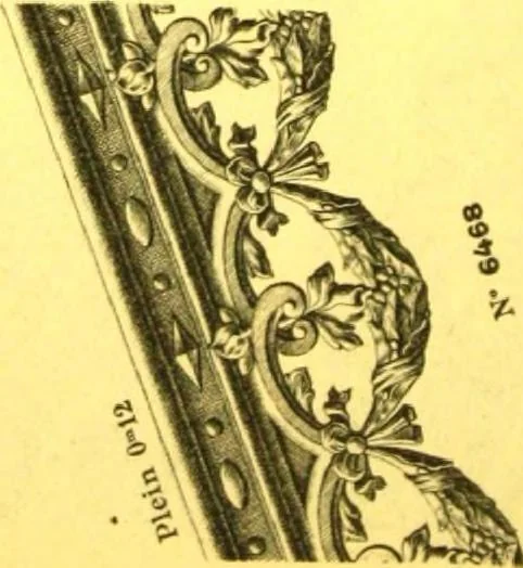 An illustration from Ornements pour l'architecture en zinc, cuivre, tole & plomb : travaux d'art sur dessins croquis & devis., 1912, leaf 289