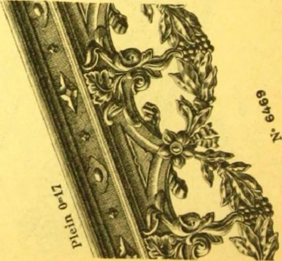 An illustration from Ornements pour l'architecture en zinc, cuivre, tole & plomb : travaux d'art sur dessins croquis & devis., 1912, leaf 289