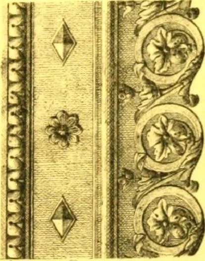 An illustration from Ornements pour l'architecture en zinc, cuivre, tole & plomb : travaux d'art sur dessins croquis & devis., 1912, leaf 290