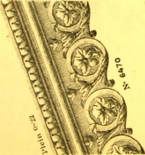 An illustration from Ornements pour l'architecture en zinc, cuivre, tole & plomb : travaux d'art sur dessins croquis & devis., 1912, leaf 290