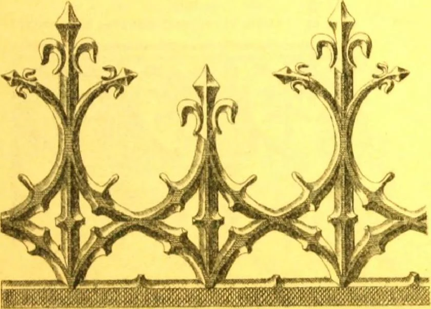 An illustration from Ornements pour l'architecture en zinc, cuivre, tole & plomb : travaux d'art sur dessins croquis & devis., 1912, leaf 32