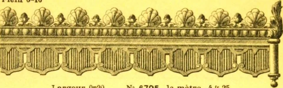 An illustration from Ornements pour l'architecture en zinc, cuivre, tole & plomb : travaux d'art sur dessins croquis & devis., 1912, leaf 328