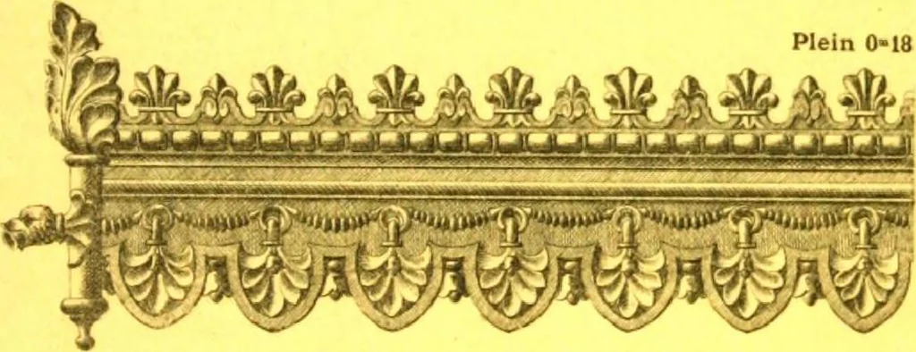 An illustration from Ornements pour l'architecture en zinc, cuivre, tole & plomb : travaux d'art sur dessins croquis & devis., 1912, leaf 328