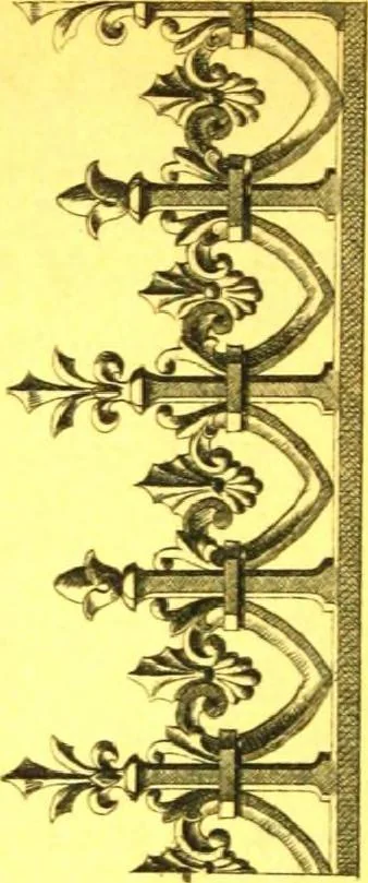 An illustration from Ornements pour l'architecture en zinc, cuivre, tole & plomb : travaux d'art sur dessins croquis & devis., 1912, leaf 33