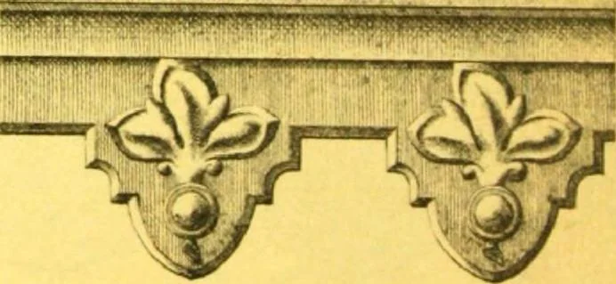 An illustration from Ornements pour l'architecture en zinc, cuivre, tole & plomb : travaux d'art sur dessins croquis & devis., 1912, leaf 337
