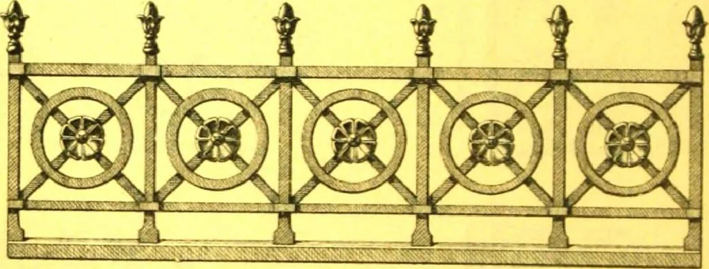 An illustration from Ornements pour l'architecture en zinc, cuivre, tole & plomb : travaux d'art sur dessins croquis & devis., 1912, leaf 37