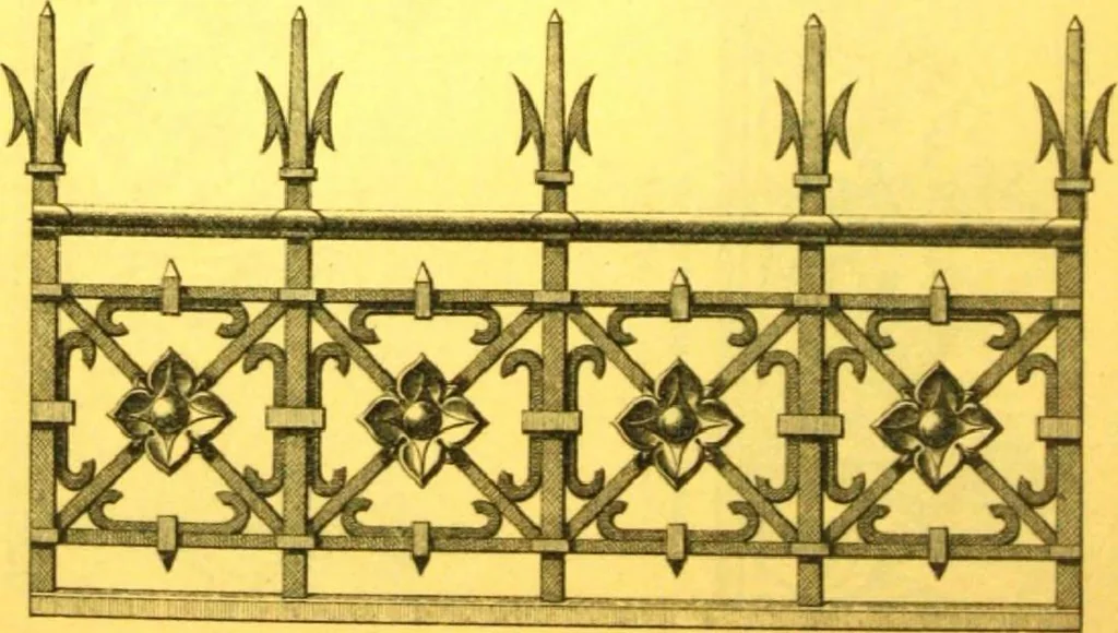 An illustration from Ornements pour l'architecture en zinc, cuivre, tole & plomb : travaux d'art sur dessins croquis & devis., 1912, leaf 37
