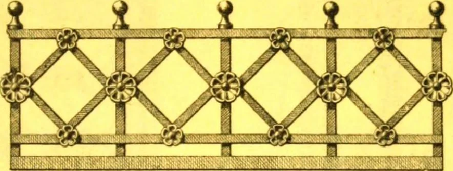 An illustration from Ornements pour l'architecture en zinc, cuivre, tole & plomb : travaux d'art sur dessins croquis & devis., 1912, leaf 38