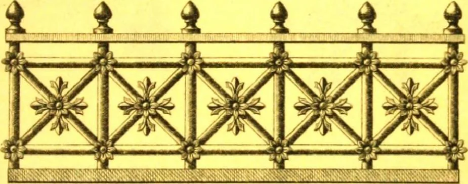 An illustration from Ornements pour l'architecture en zinc, cuivre, tole & plomb : travaux d'art sur dessins croquis & devis., 1912, leaf 38