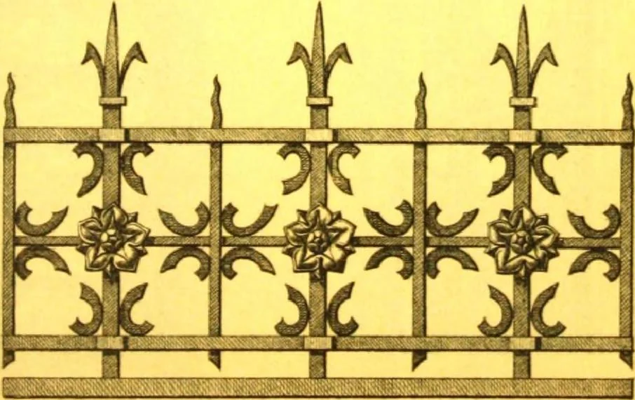 An illustration from Ornements pour l'architecture en zinc, cuivre, tole & plomb : travaux d'art sur dessins croquis & devis., 1912, leaf 38