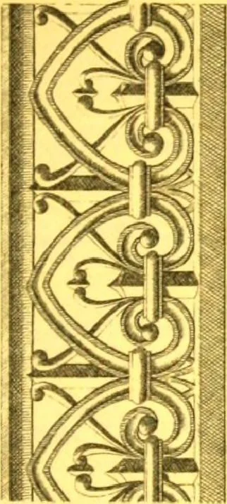 An illustration from Ornements pour l'architecture en zinc, cuivre, tole & plomb : travaux d'art sur dessins croquis & devis., 1912, leaf 40