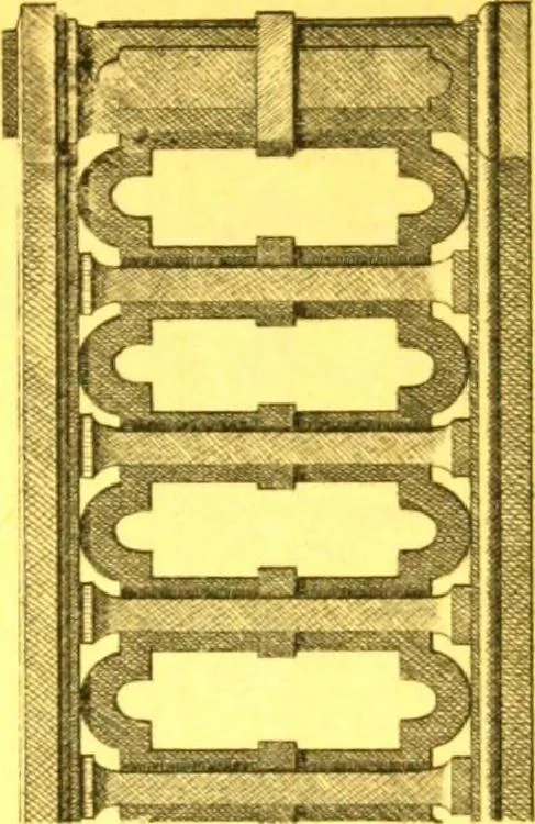 An illustration from Ornements pour l'architecture en zinc, cuivre, tole & plomb : travaux d'art sur dessins croquis & devis., 1912, leaf 40