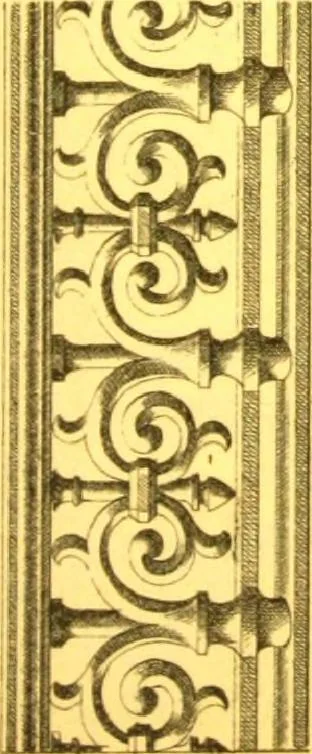 An illustration from Ornements pour l'architecture en zinc, cuivre, tole & plomb : travaux d'art sur dessins croquis & devis., 1912, leaf 40