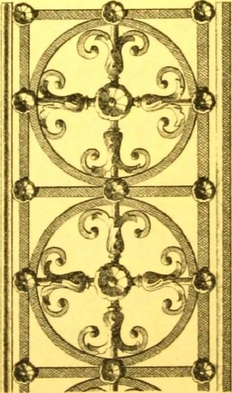 An illustration from Ornements pour l'architecture en zinc, cuivre, tole & plomb : travaux d'art sur dessins croquis & devis., 1912, leaf 40