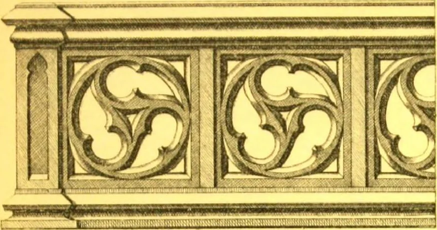 An illustration from Ornements pour l'architecture en zinc, cuivre, tole & plomb : travaux d'art sur dessins croquis & devis., 1912, leaf 42