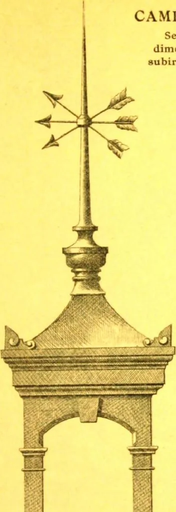 An illustration from Ornements pour l'architecture en zinc, cuivre, tole & plomb : travaux d'art sur dessins croquis & devis., 1912, leaf 8