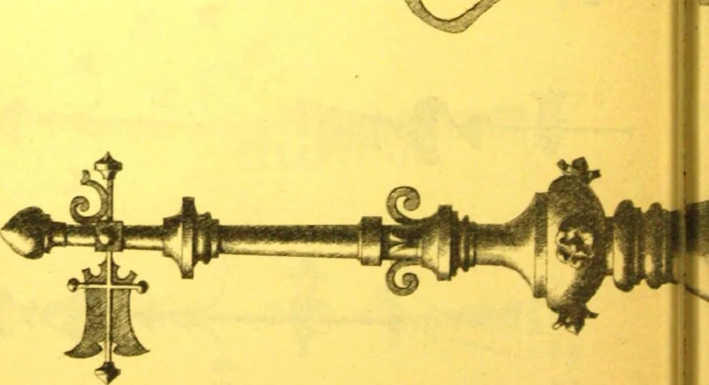 An illustration from Ornements pour l'architecture en zinc, cuivre, tole & plomb : travaux d'art sur dessins croquis & devis., 1912, leaf 81
