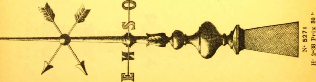 An illustration from Ornements pour l'architecture en zinc, cuivre, tole & plomb : travaux d'art sur dessins croquis & devis., 1912, leaf 86