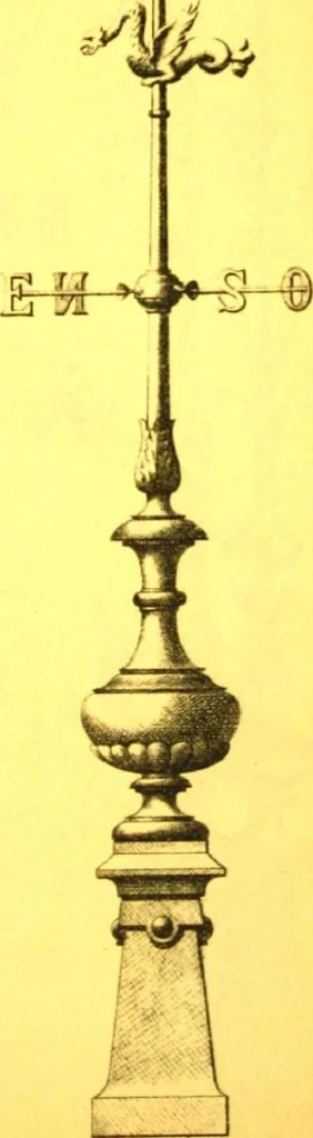 An illustration from Ornements pour l'architecture en zinc, cuivre, tole & plomb : travaux d'art sur dessins croquis & devis., 1912, leaf 96