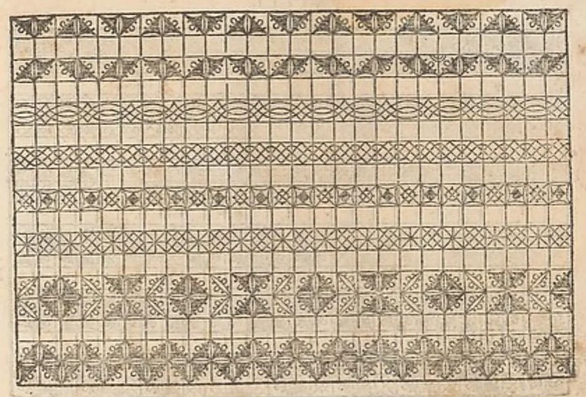 An illustration from La vera perfettione del disegno di varie sorti di ricami,..., 1557, leaf 4